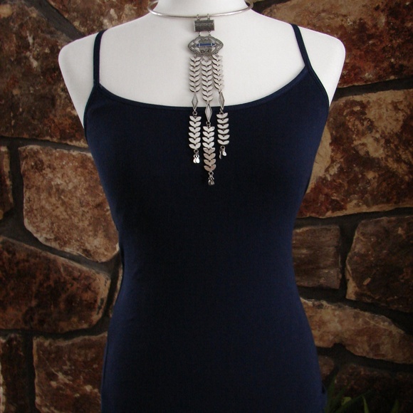 Vita Boutique Jewelry - Antique silver collar waterfall necklace - NWOT